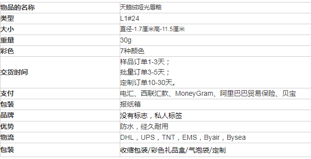 天鹅绒哑光唇釉