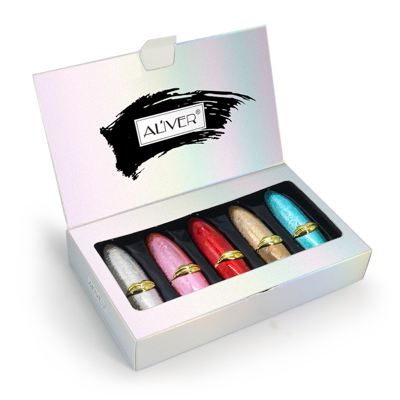 Bullet 5pcs Set Bright Colored Moisturising Matte Red Lipstick