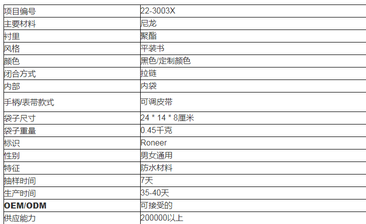 中国制造商定制男士腰包