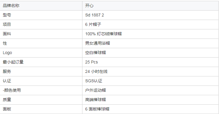 批发空白6面板灯芯绒棒球