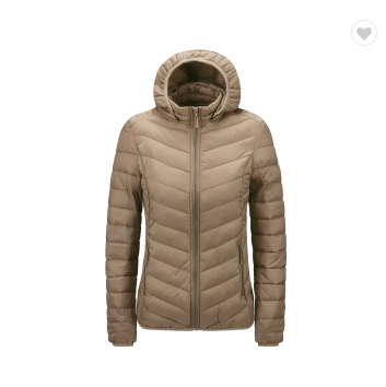 Slim, warm, soft and light down jacket for ladies