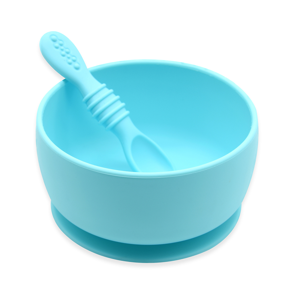 BPA Free Toddler First Stage Self Feeding Suction Silicone Baby Bowls
