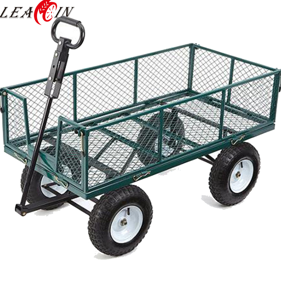300公斤装4轮钢花园工具车