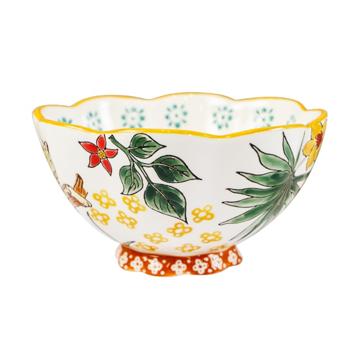 Ceramic Tableware Sets Hand-Painting Jungle Cereal Dinner Bowl