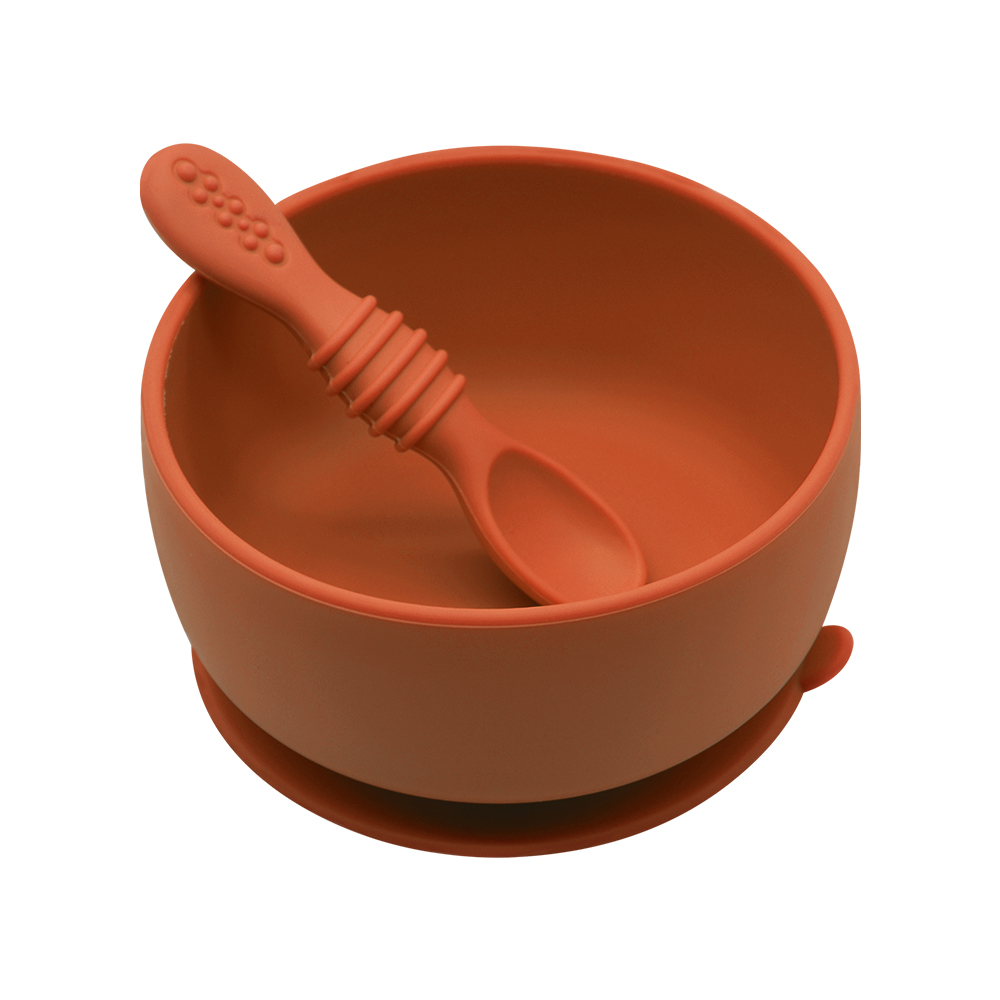 BPA Free Toddler First Stage Self Feeding Suction Silicone Baby Bowls