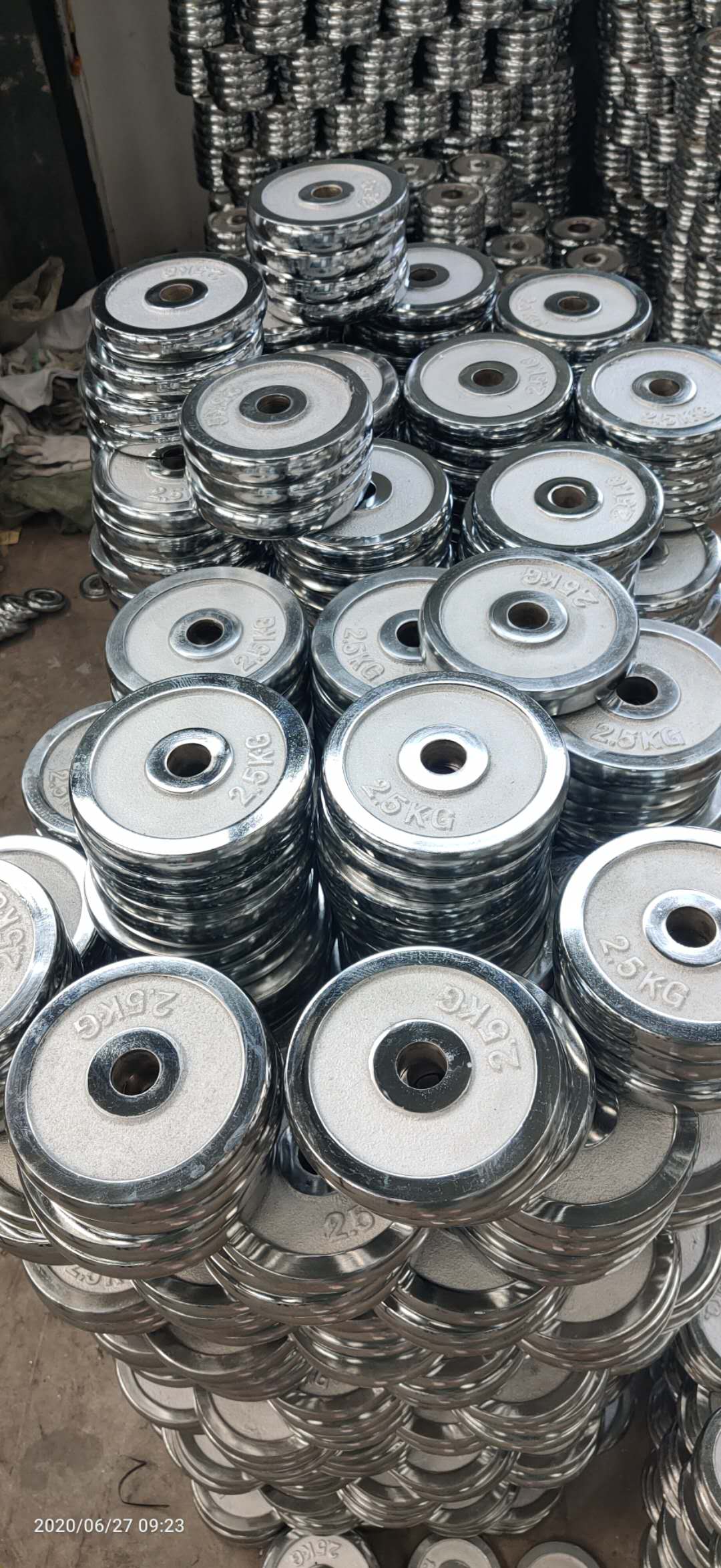 高品质铸铁镀铬杠铃