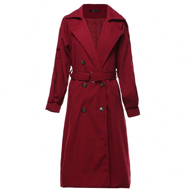 2019 Ecowalson Autumn new women's long windbreaker