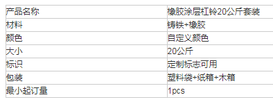 有氧彩色橡胶涂层杠铃