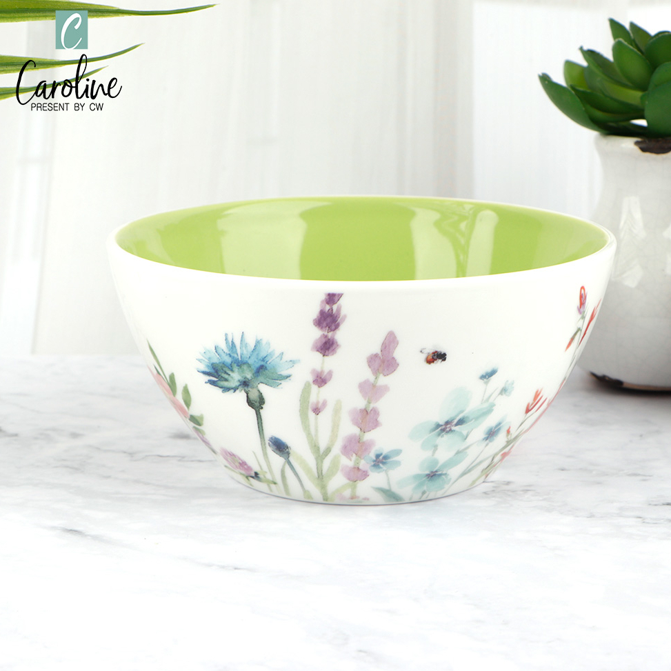 6'' Porcelain Bowls Round Ceramic Dinner Oatmeal Serving Salad Soups Rice Bowl