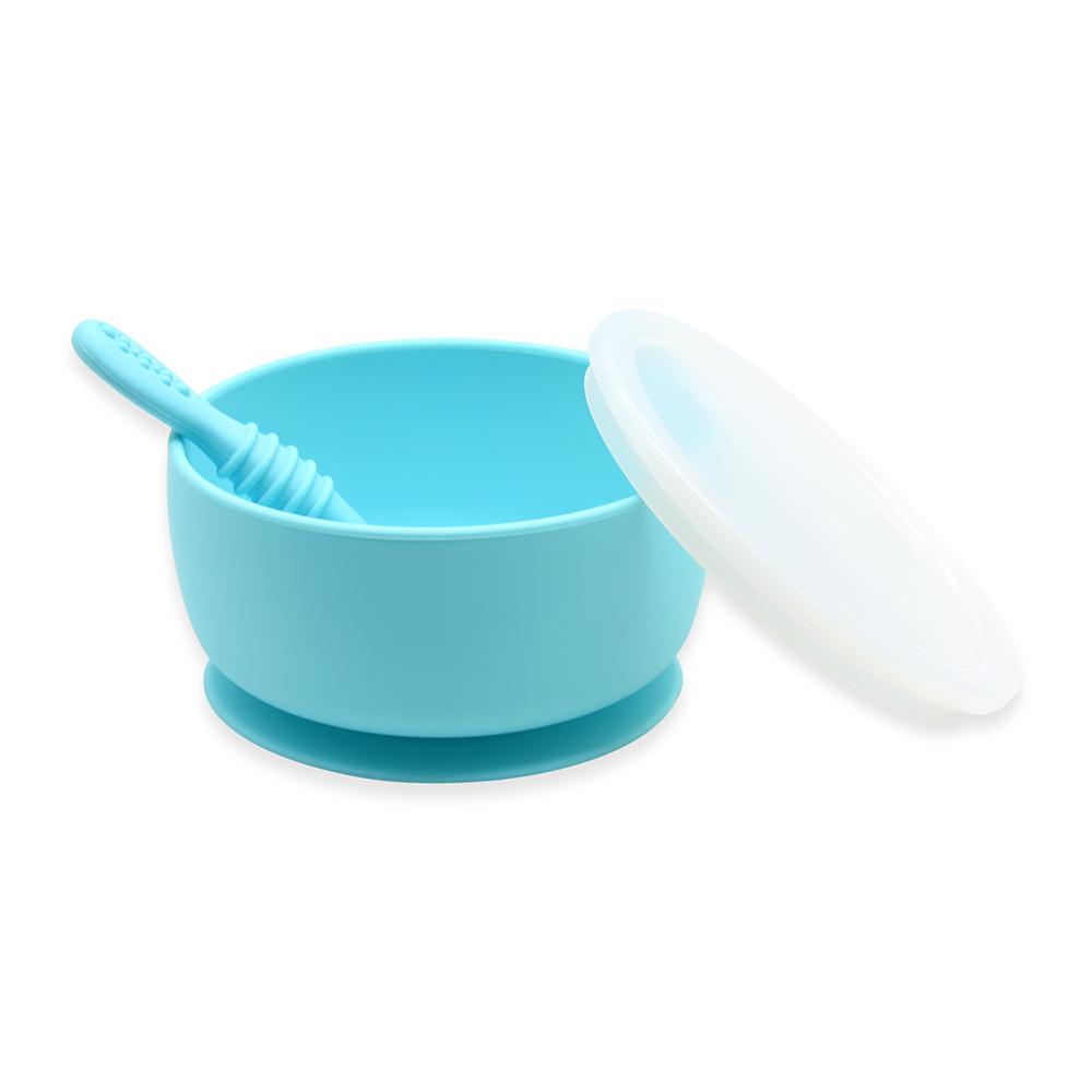 BPA Free Toddler First Stage Self Feeding Suction Silicone Baby Bowls