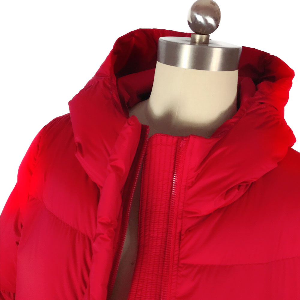 Fluffy winter ladies down jackets are hot