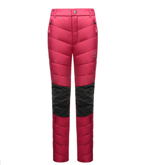 Winter waterproof down pants for ladies