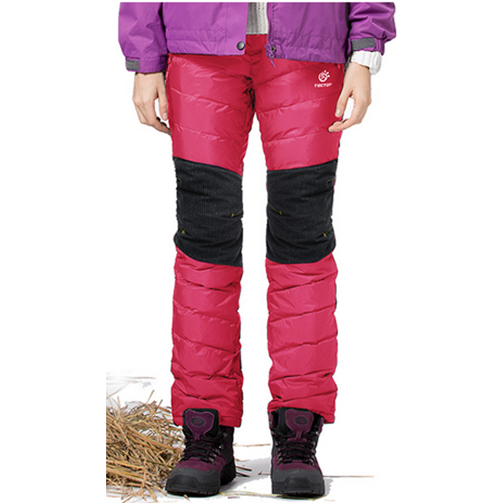 Winter waterproof down pants for ladies