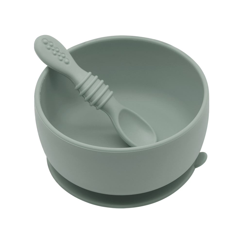 BPA Free Toddler First Stage Self Feeding Suction Silicone Baby Bowls