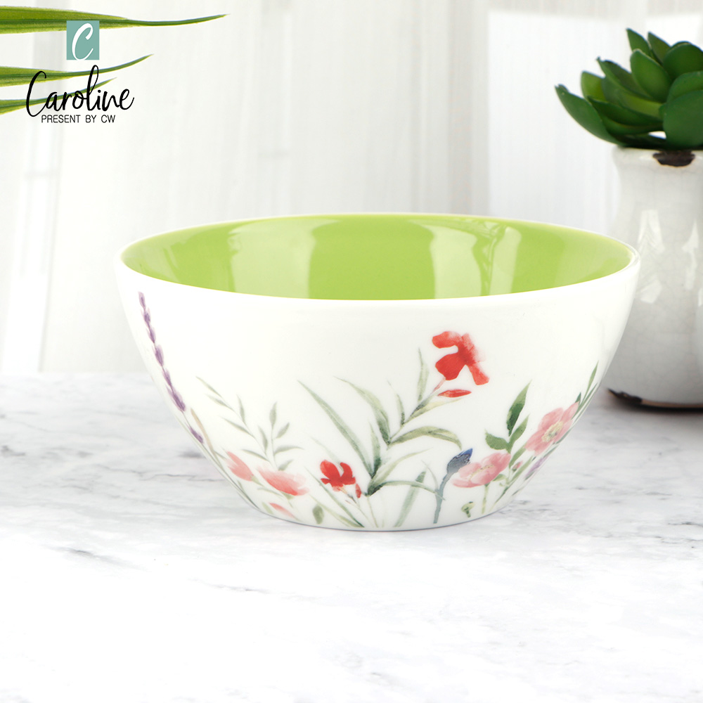 6'' Porcelain Bowls Round Ceramic Dinner Oatmeal Serving Salad Soups Rice Bowl