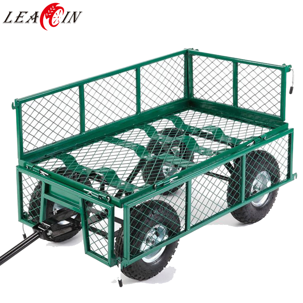 300公斤装4轮钢花园工具车