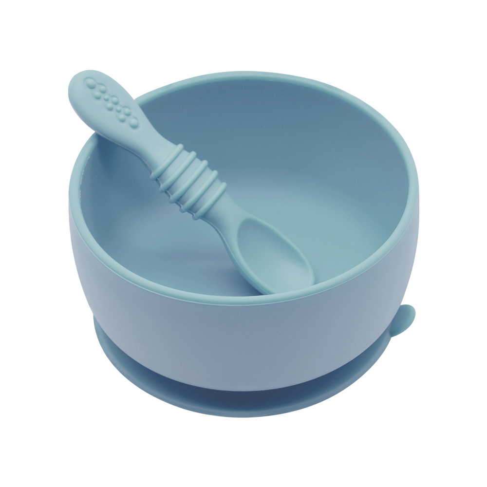BPA Free Toddler First Stage Self Feeding Suction Silicone Baby Bowls