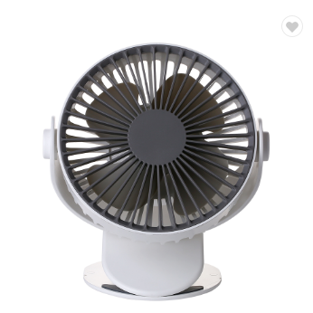 Portable battery-powered rotating electric fan