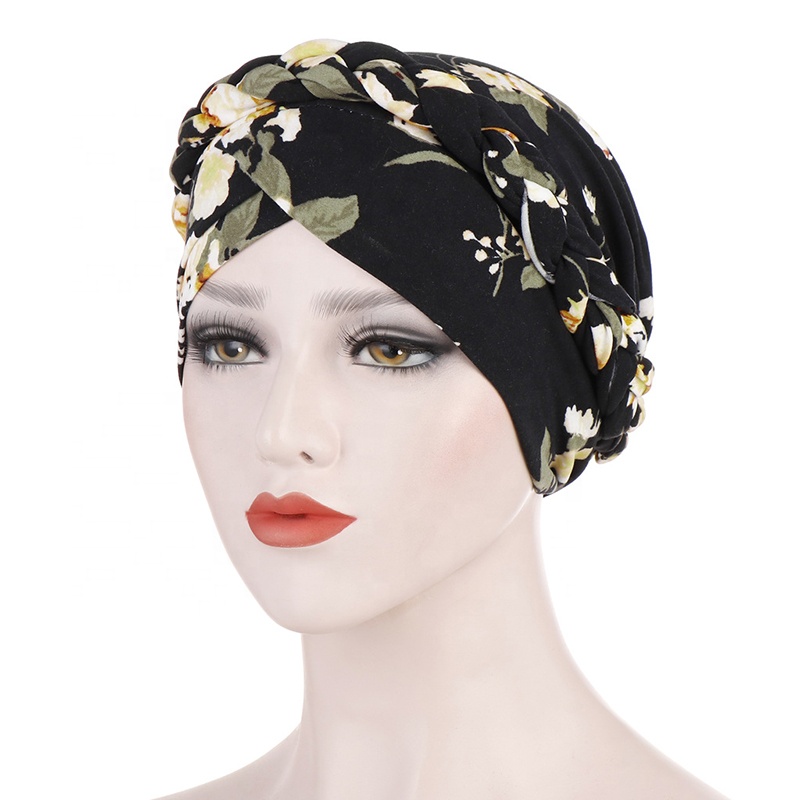 Muslims knit Arab women's printed hat