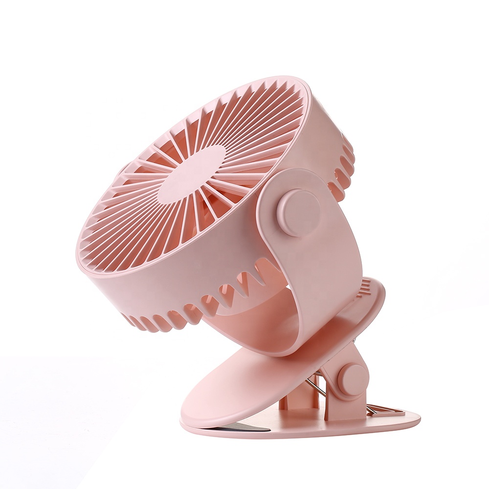 Portable battery-powered rotating electric fan