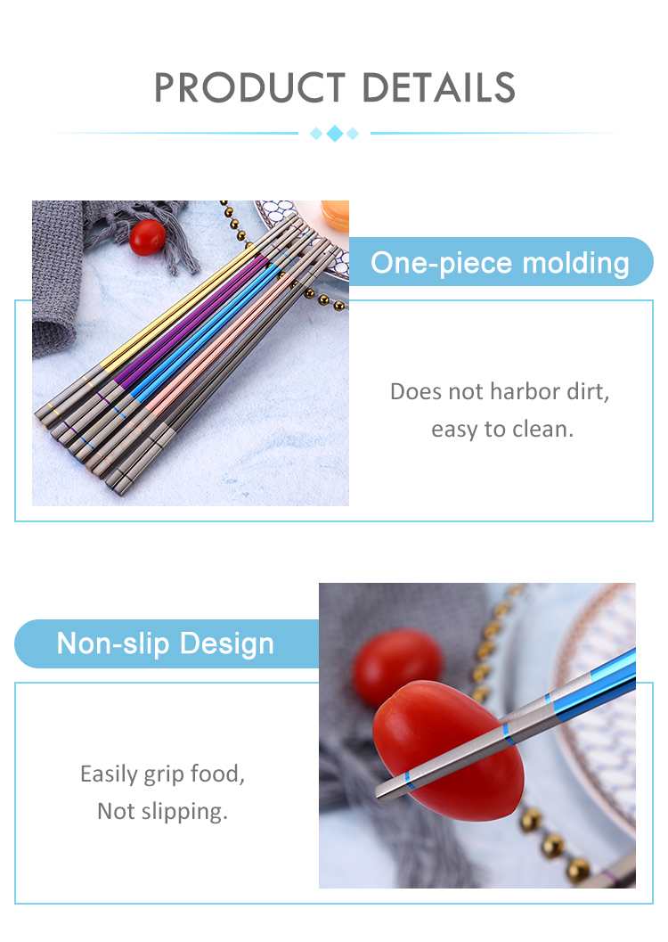Fashion luster and colorful suit southeast Asian chopsticks