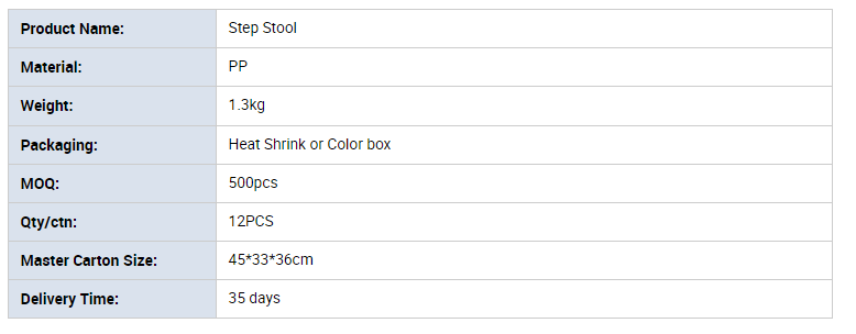 Plastic Folding Bath Step Stool 9inch convenient stool