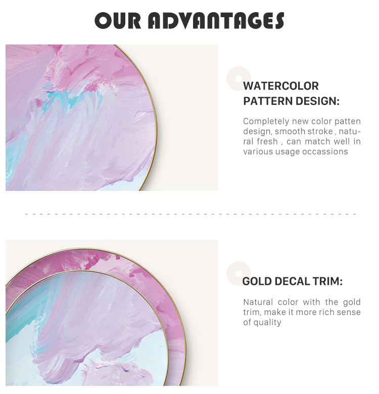 New product wedding porcelain design southeast Asia plate