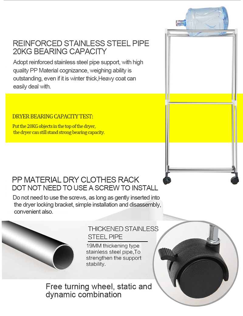 New portable mini clotheshorse hot air dryer