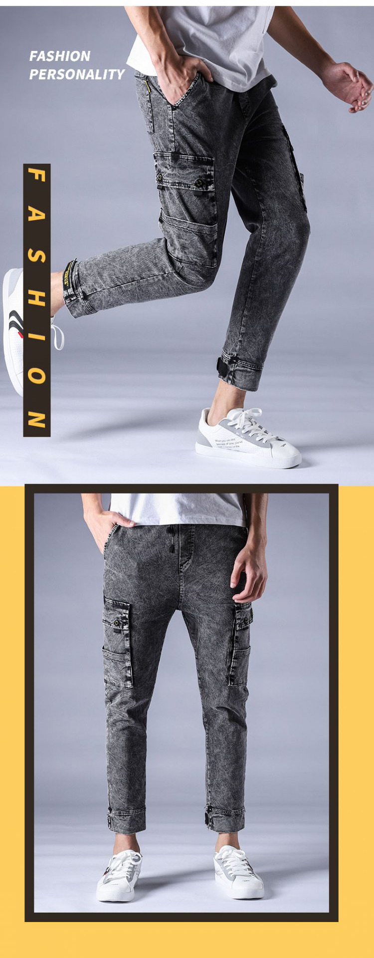 Loose fall African men's jeans