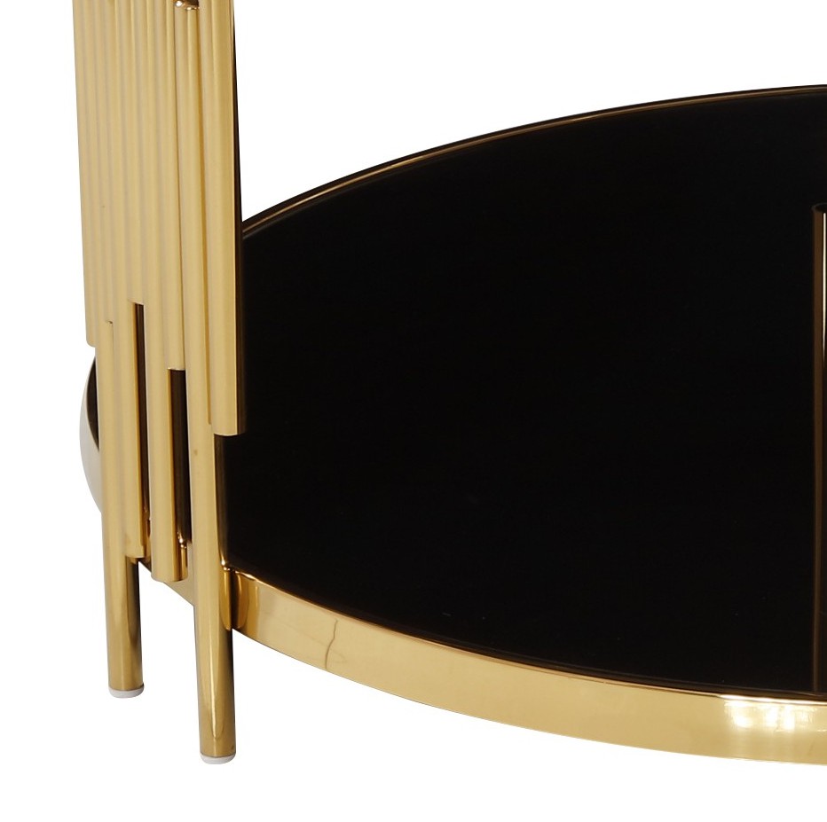 Modern top gold stainless steel Thailand coffee table