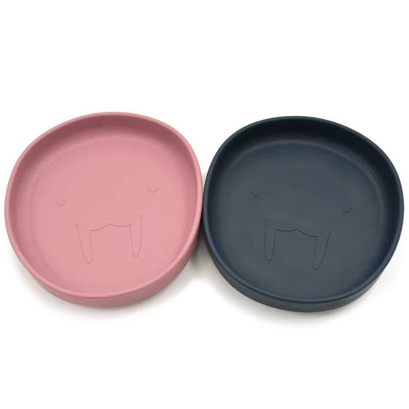 Wholesale baby feeding round silicone southeast Asia plate