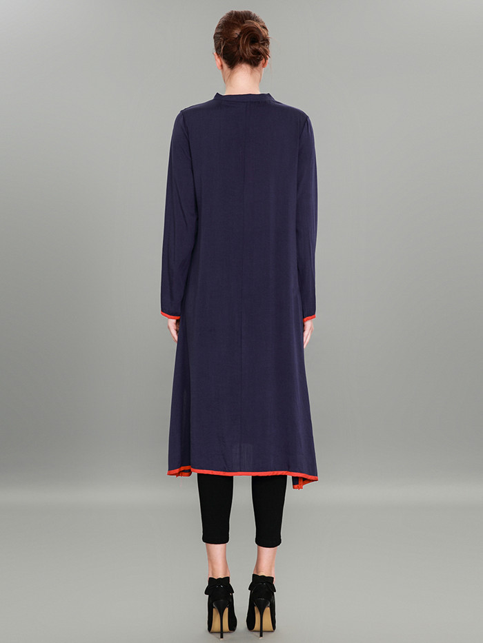 Arab split under ms dress with embroidered robes