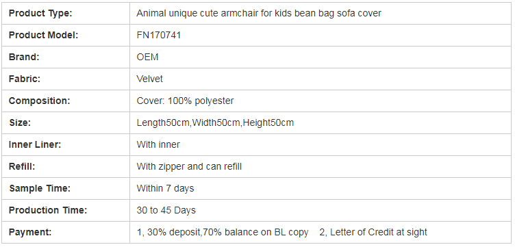 animals are unique and lovely children's sofa