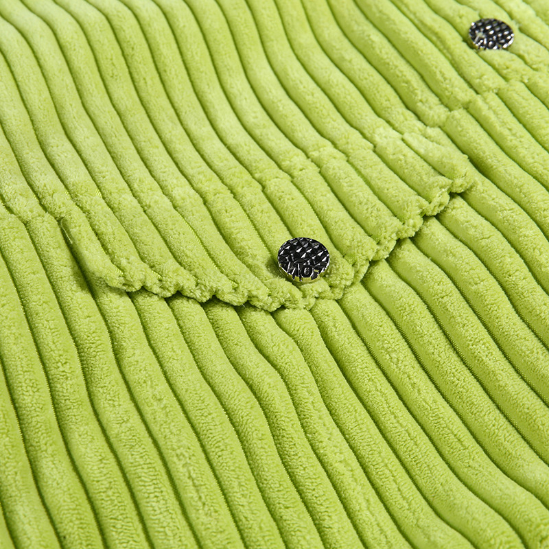 European and American Harajuku corduroy loose winter woman blouse