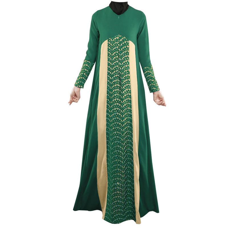 Design lace stitching for Muslim women's burqa