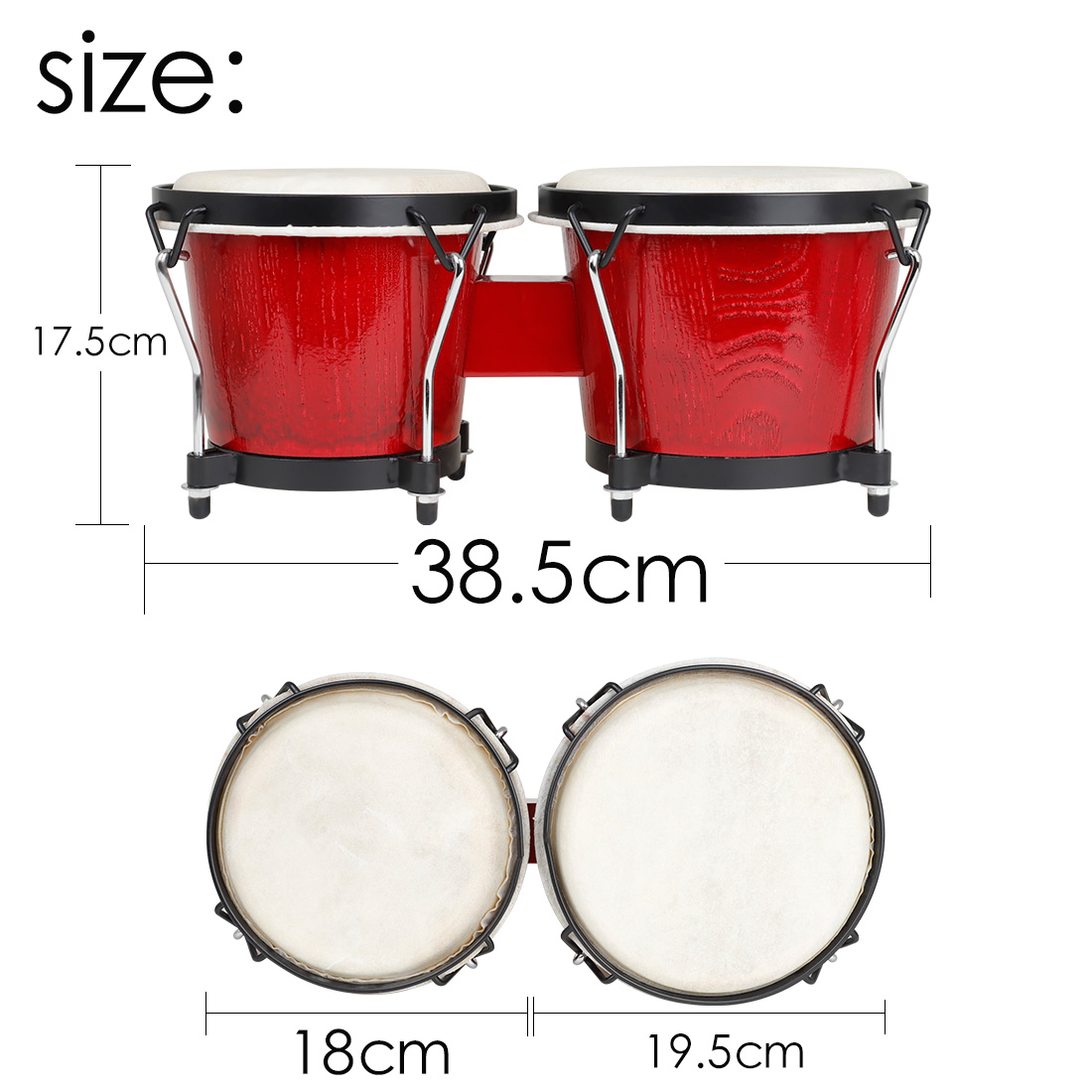 New high-end teaching AIDS African Bongo drum