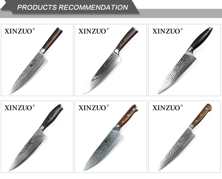 8 inch Professional Southeast Asian Damascus table knife