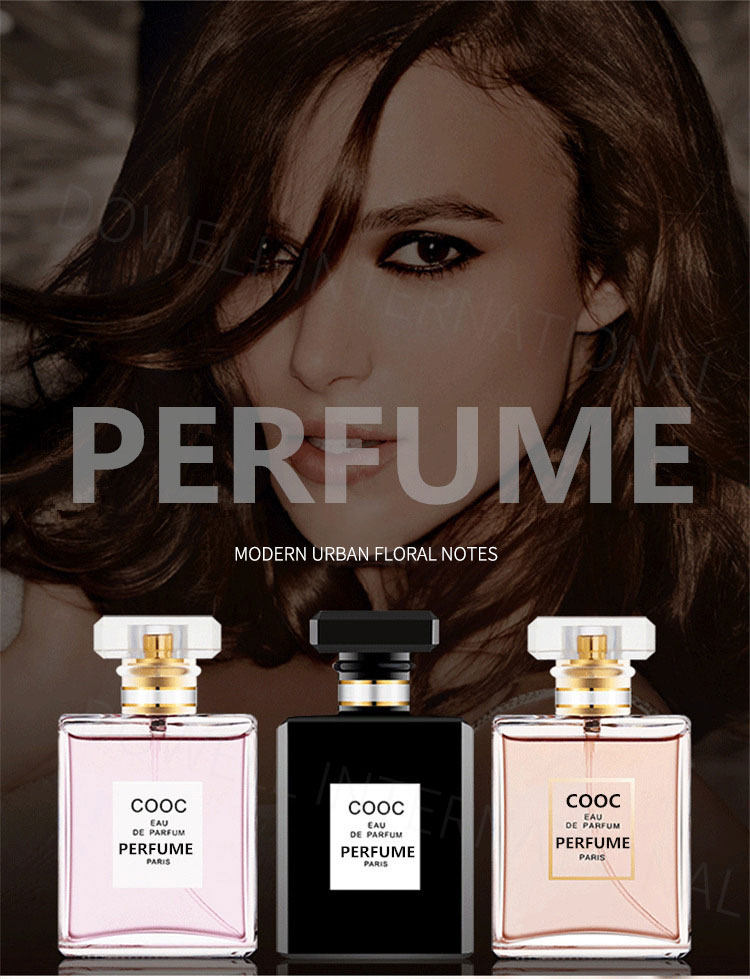 Fashion glass bottle to sample custom rose love female perfume