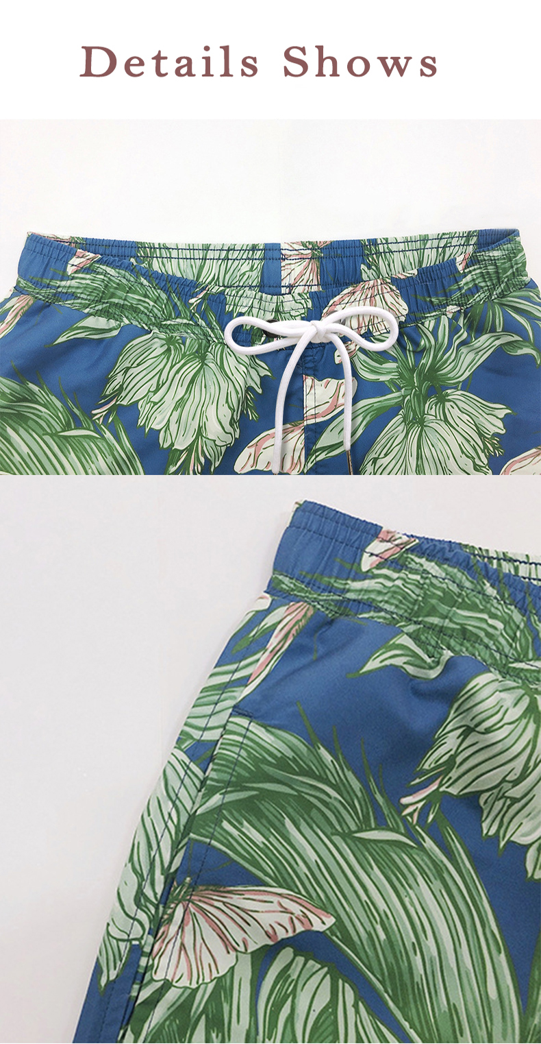 3D Print African Style Flower Beach Sublimation Casual summer Man Shorts