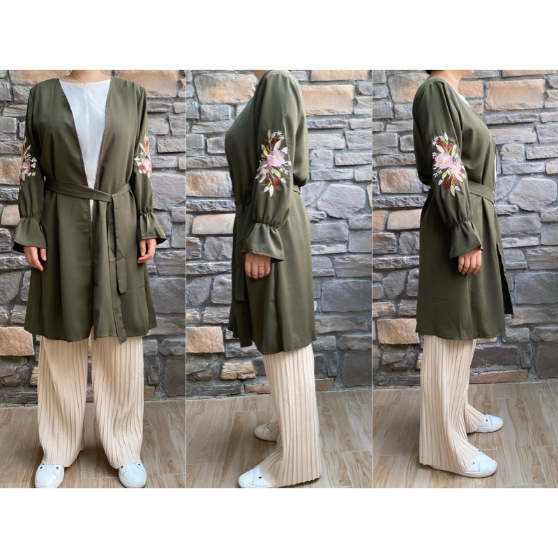 Arab fashion autumn conservative women's clothing spot fake two embroidered robes