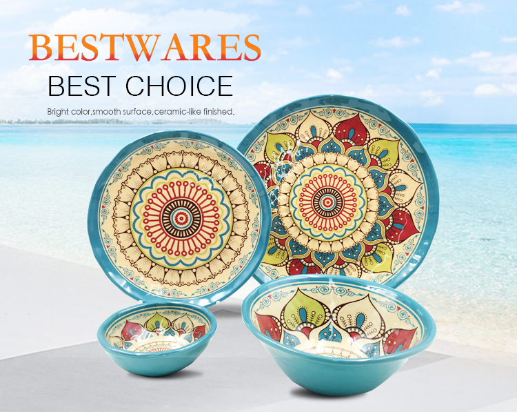 High quality printed plastic lamine southeast Asia plates