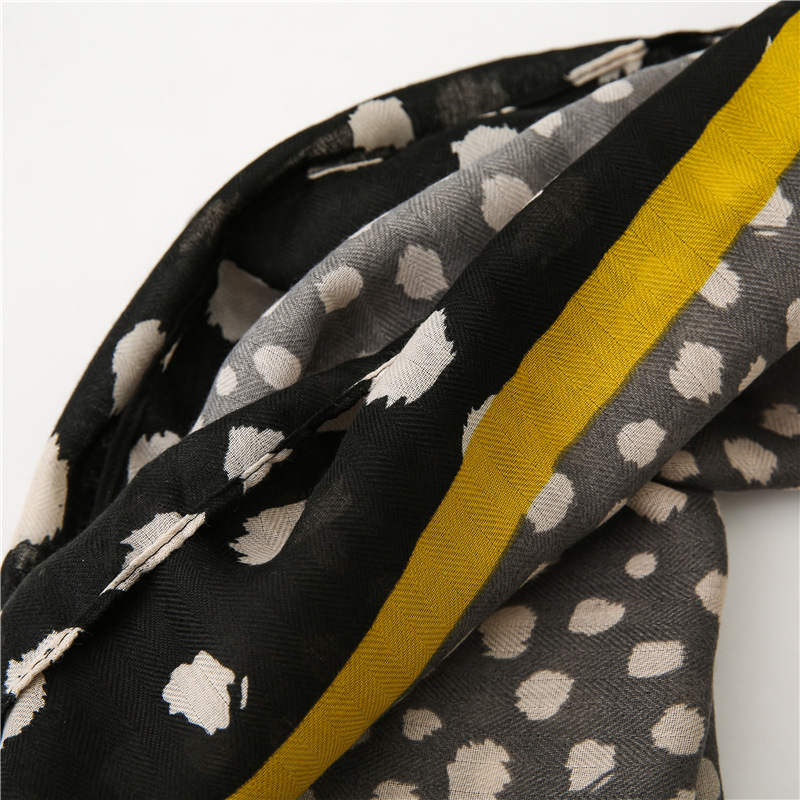 Custom printed silk polyester Arabian headscarf