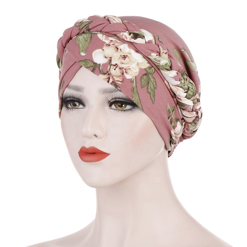 Muslims knit Arab women's printed hat
