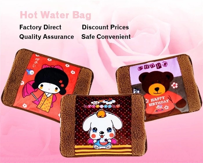 Flange velvet home warm hand hot water bag