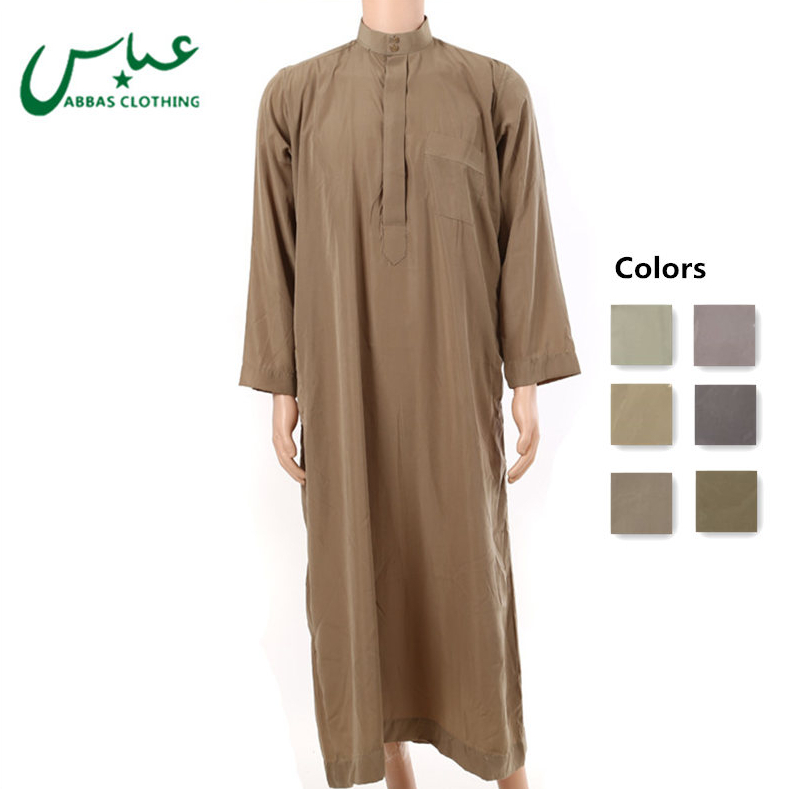 Wholesale Men Arabic Robe Thobe Jubah Middle East Thobe Islam Clothing For Men 