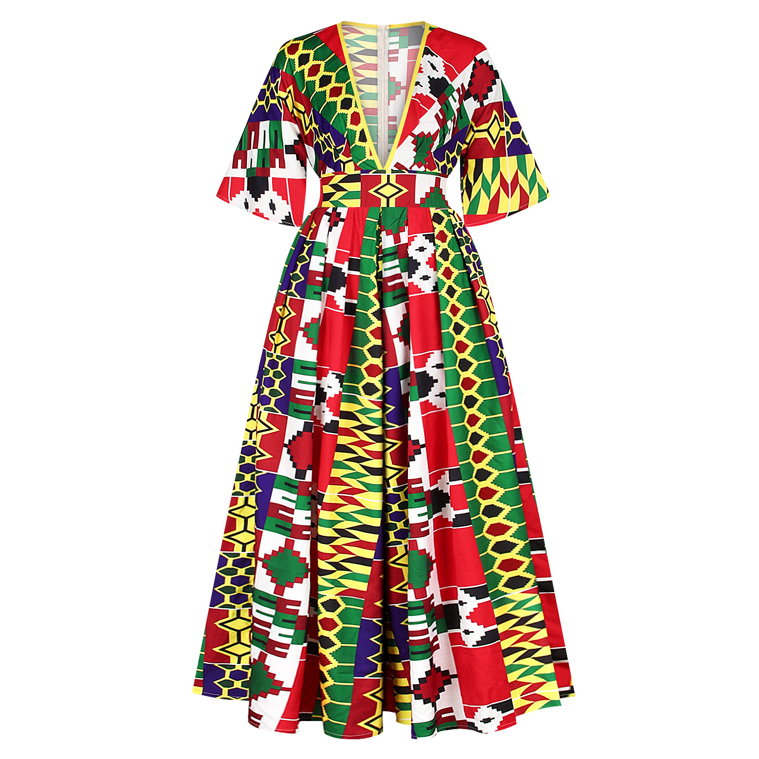 Puzzle Autumn Lady's Latest African Dress