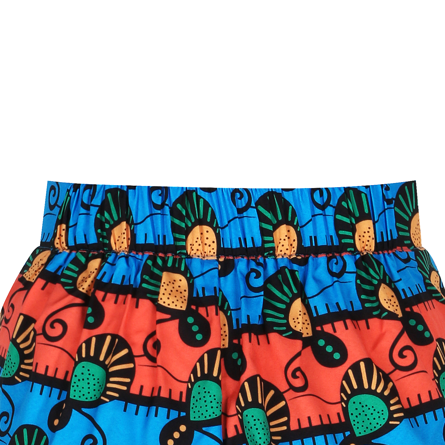 Elastic waist wide legs elegant African women's shorts are a hot seller