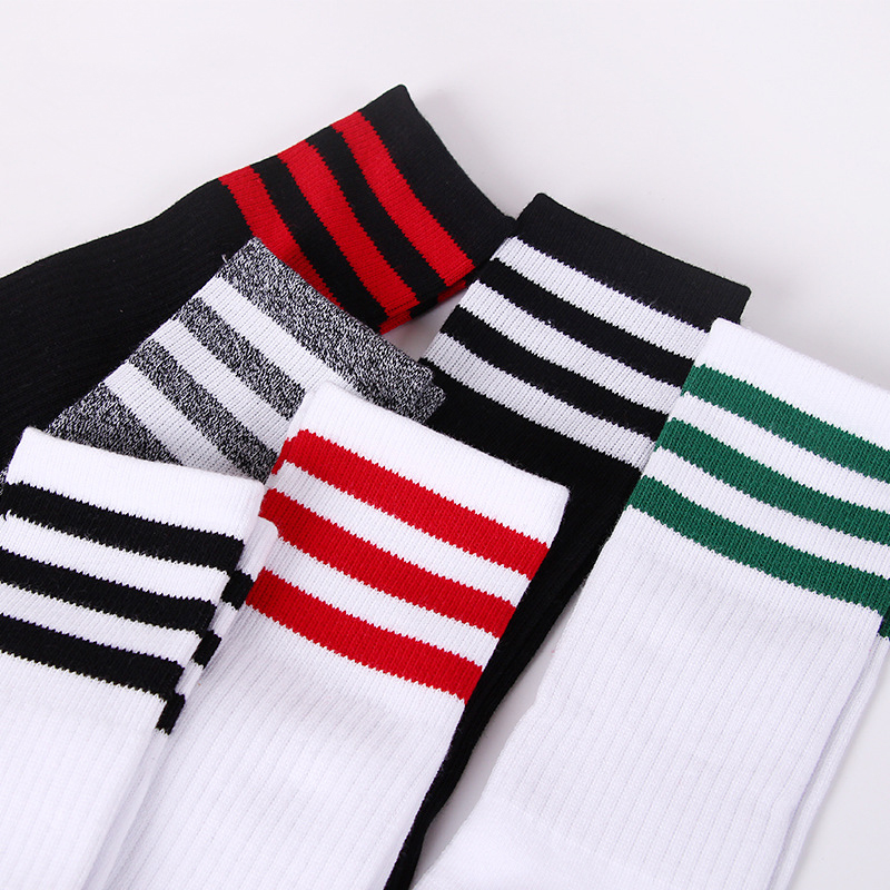 Cotton sweat-absorbent wear-resistant socks men's knee high sports socks 