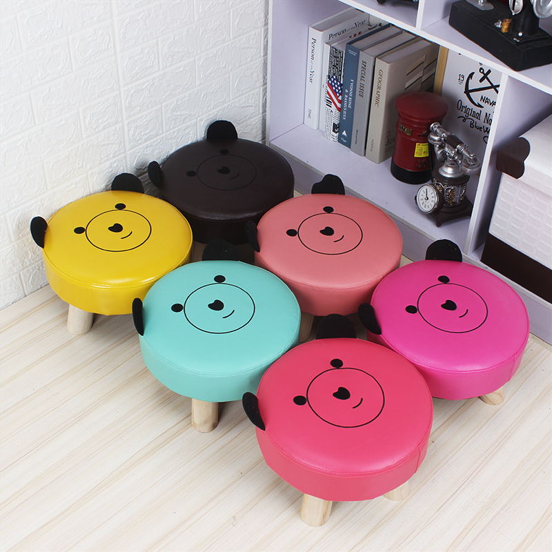 Promotional gift home decor wooden four-legged stool