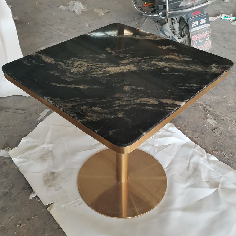 Metal bracket marble Thailand coffee table